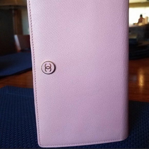 Chanel Wallet Purse Long Wallet Coco Button Pink - Picture 3 of 14
